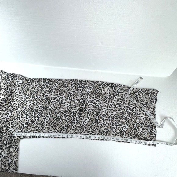 Maeve Leopard Print Wide Leg‎ Pants Womens Size M Flowy Elegant Pleated - Picture 5 of 8